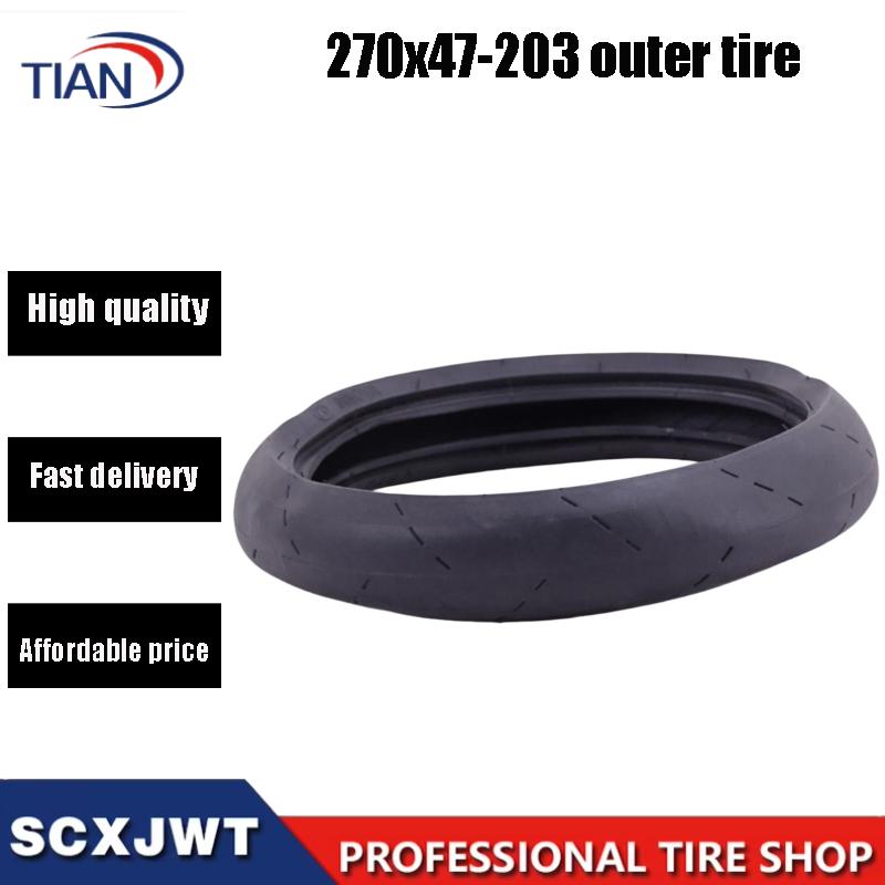 Scooter Tire - إطار 270x47-203 مُعزز ومقاوم للتآكل لاستبدال