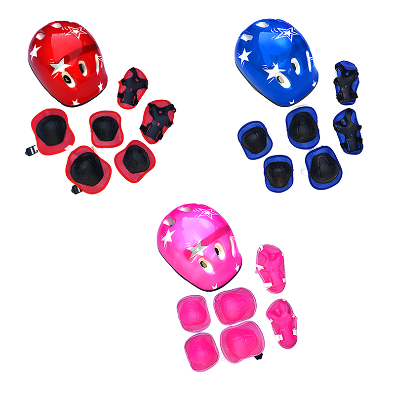 Scooter Helmet Set - مجموعة جديدة من 7 قطع لحماية