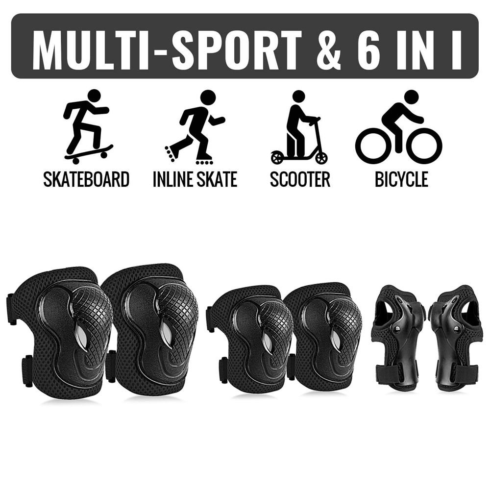 GOMOREON 6 قطعة/المجموعة الاطف - مراجعة Scooter Helmet Set وسعره
