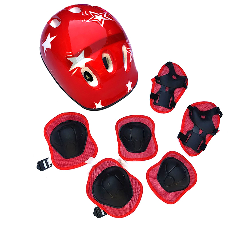 مجموعة جديدة من 7 قطع لحماية ا - مراجعة Scooter Helmet Set وسعره